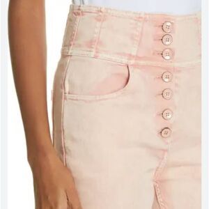 Ulla Johnson Ellis Pink High Waisted Jeans